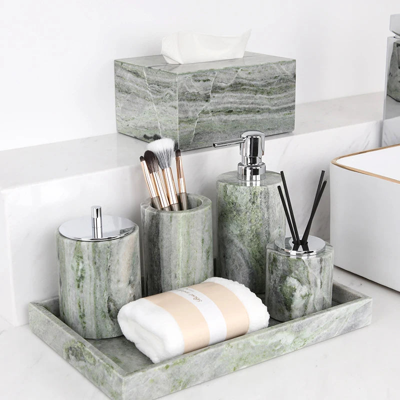 Emerald Green Marble Set