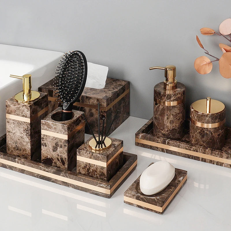 Emperador Dark Marble Set