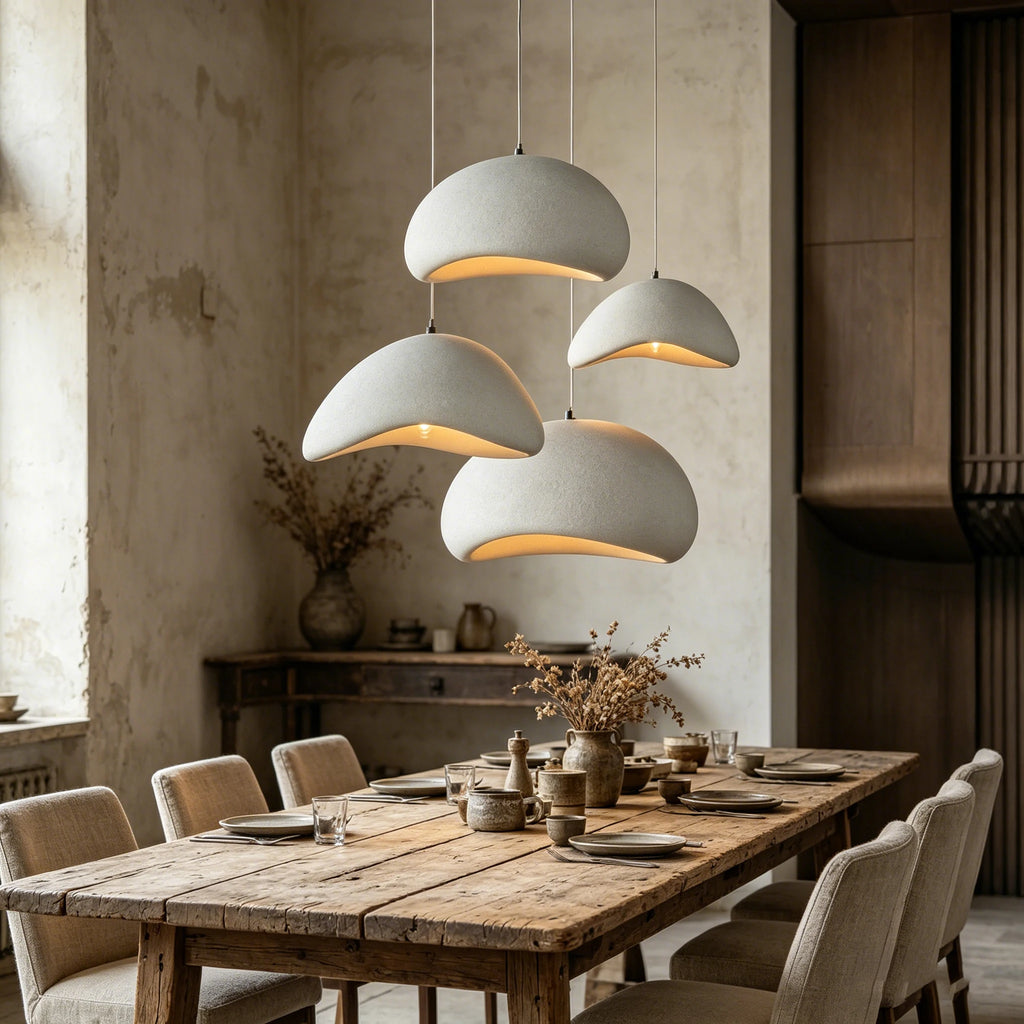 Wabi-Sabi Cement Pendant Chandelier