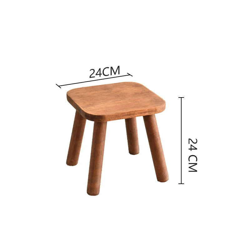 Wooden Shoe Bench Stool