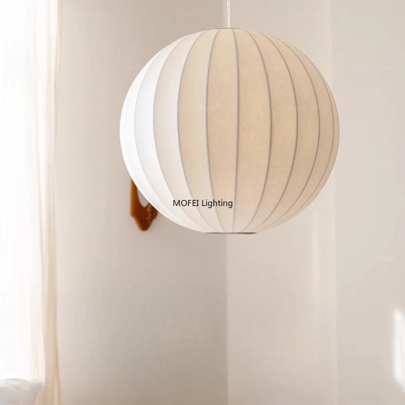Wabi-Sabi Fabric Pendant Lamp