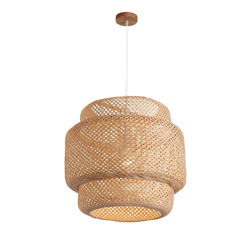 Vintage Bamboo Pendant Chandelier