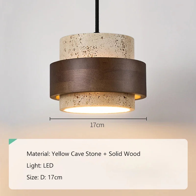 Wabi-Sabi Wood Pendant Chandelier