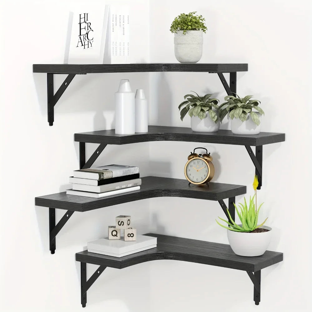 Floating Corner Wall Shelf