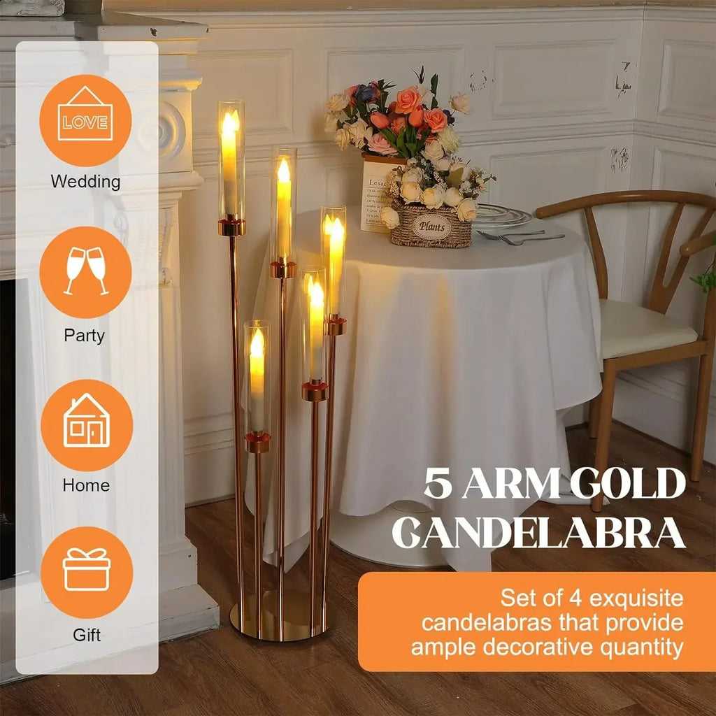 Tall Gold Candelabra