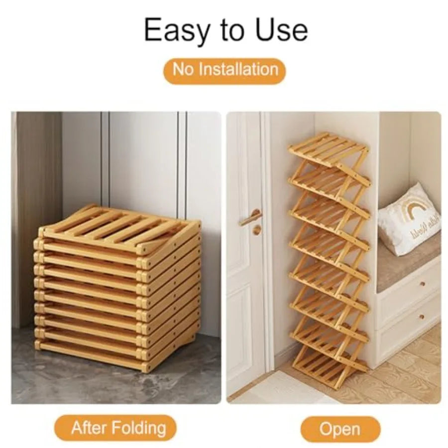 Bamboo Shoe Rack
