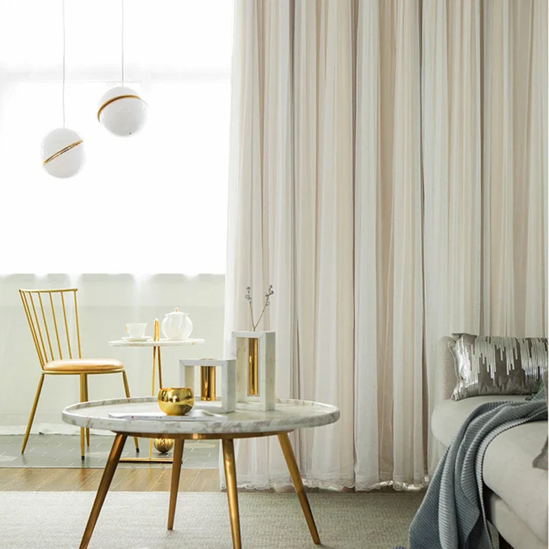 Modern Gauze Blackout Curtains