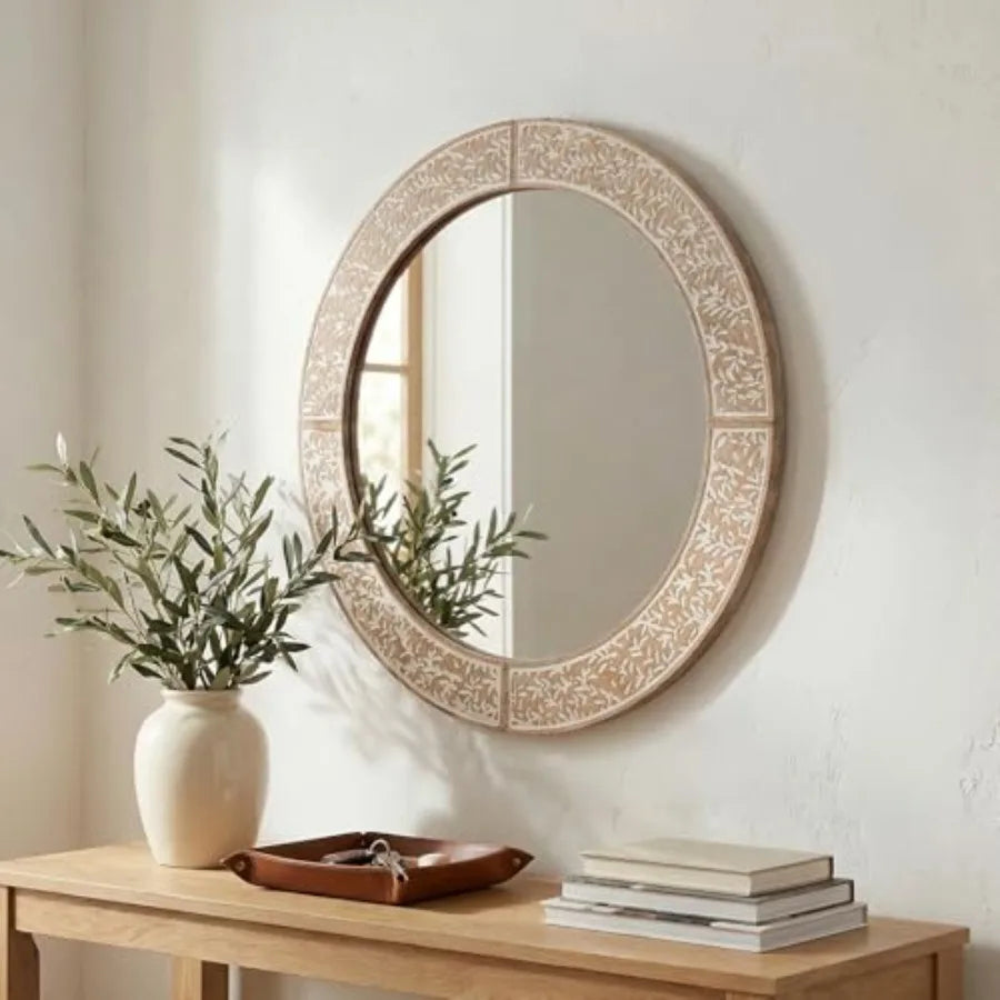 Farmhouse Round Wall Mirror