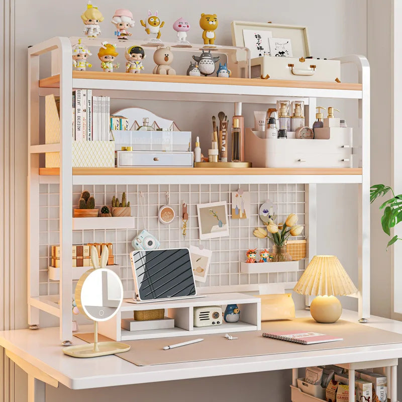 Wood Grid Bookshelf