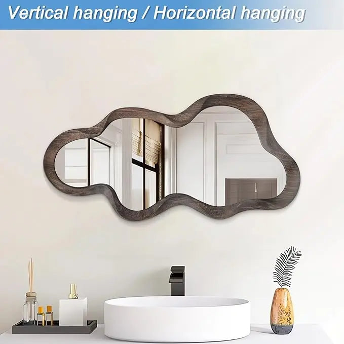 Vintage Irregular Gold Wall Mirror