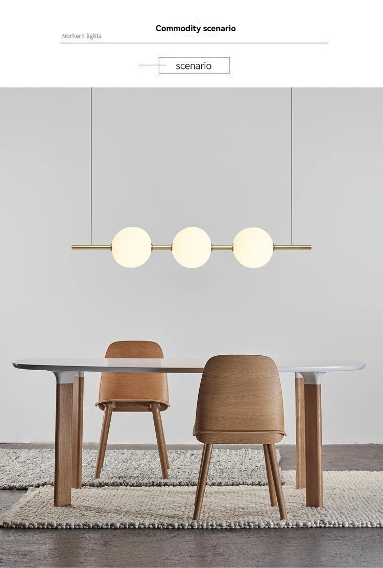 Minimalist Cement Linear Pendant Light