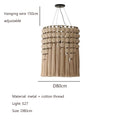Wabi-Sabi Hemp Rope Pendant Chandelier