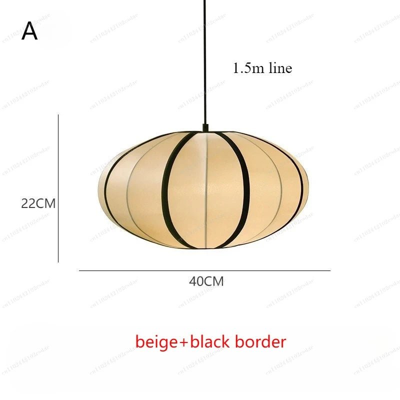Wabi-Sabi Fabric Pendant Chandelier