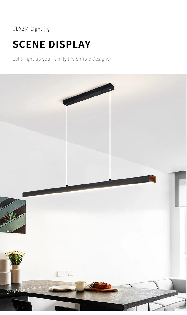 Modern Acrylic Linear Pendant Light