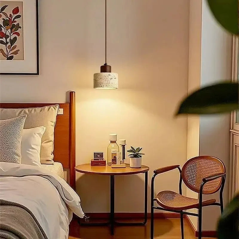 Japanese Wooden Pendant Lamp