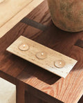 Retro Travertine Candle Holder