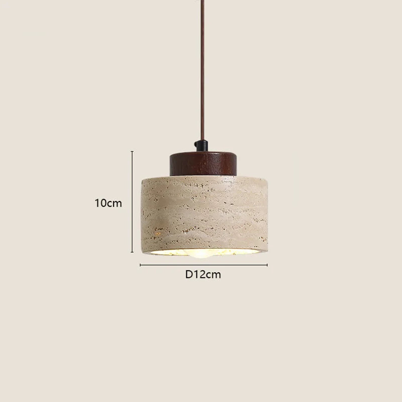 Wabi-Sabi Stone Bedside Lamp