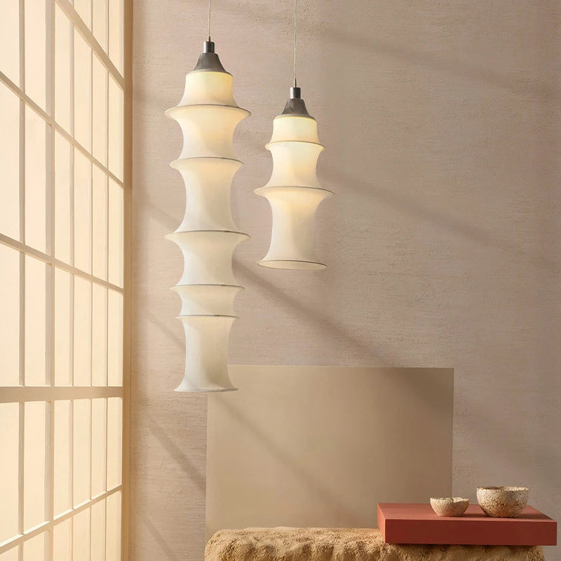 Wabi-Sabi Fabric Pendant Chandelier