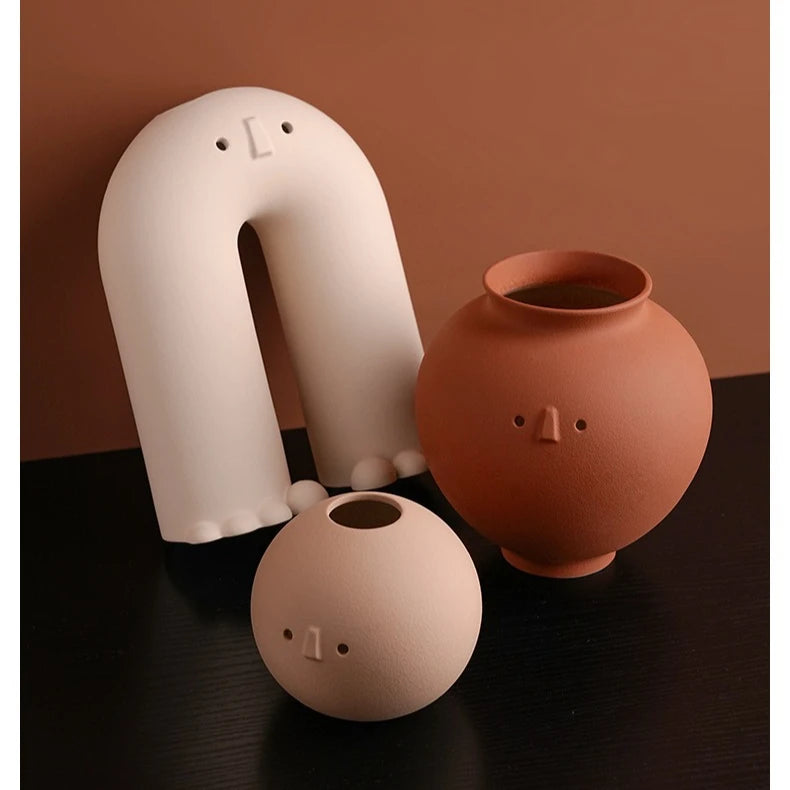 Sculptural Wabi-Sabi Art Vase