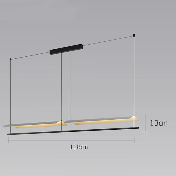 Wabi-Sabi Acrylic Linear Pendant Light
