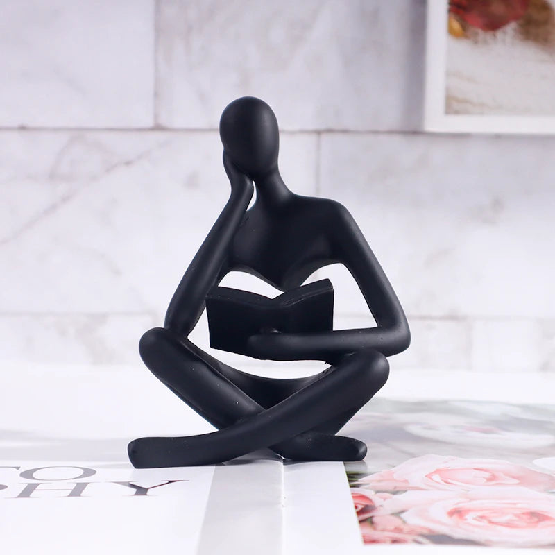 Reading Man Mini Figurine
