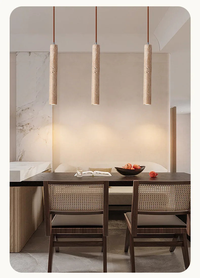 Wabi-Sabi Stone Pendant Chandelier