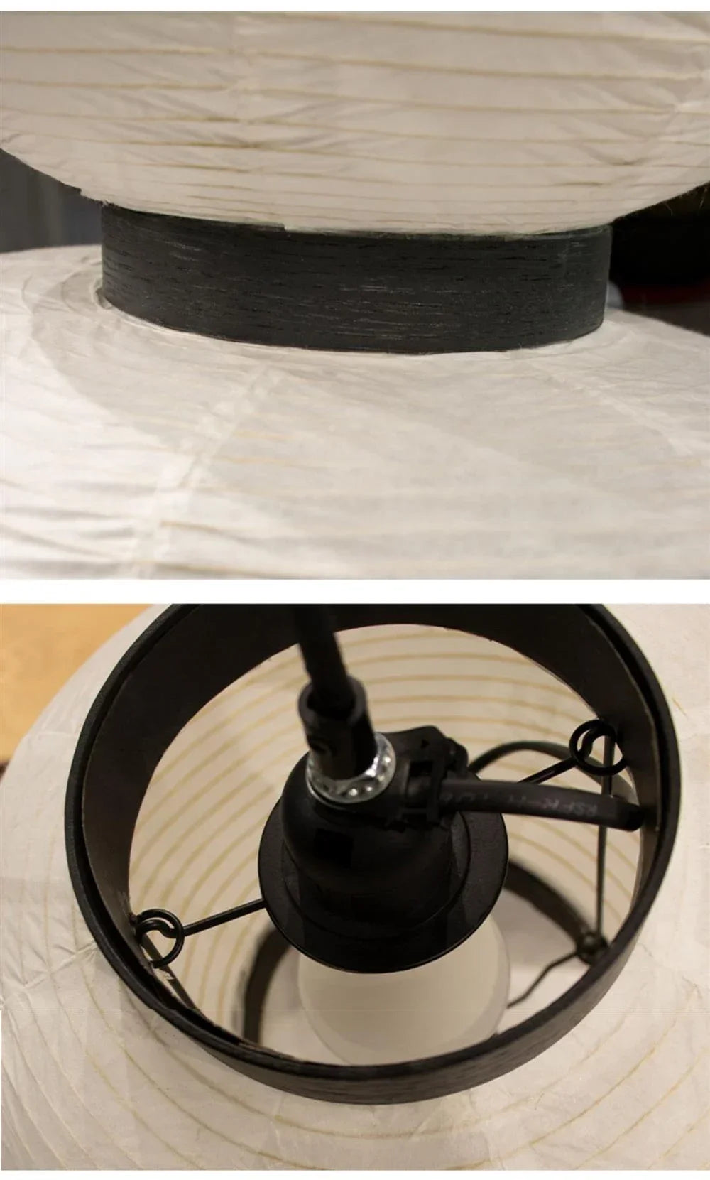 Wabi-Sabi Paper Arc Pendant Lamp