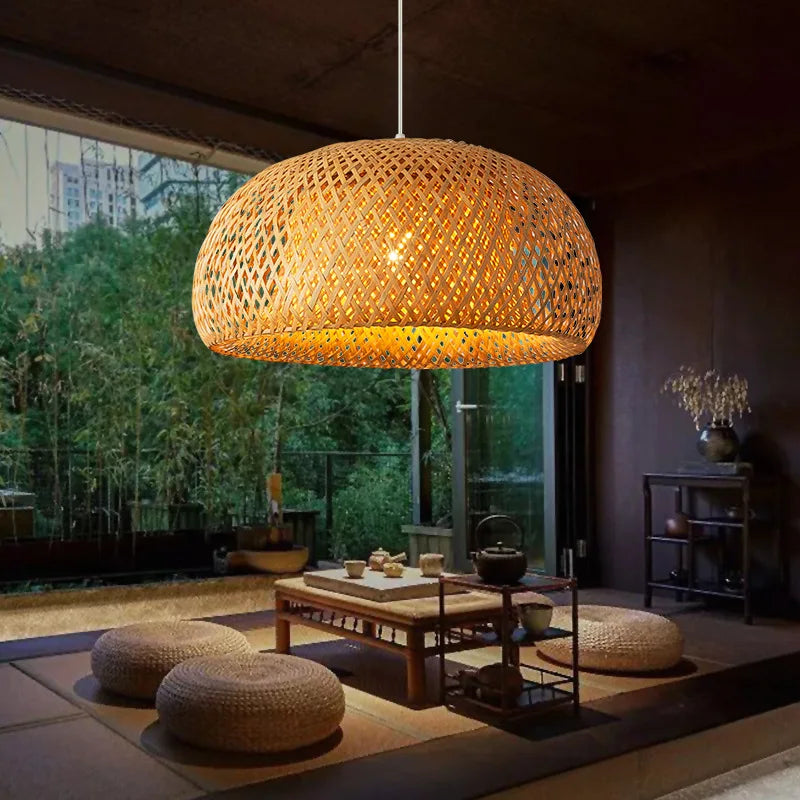 Japanese Bamboo Pendant Lamp