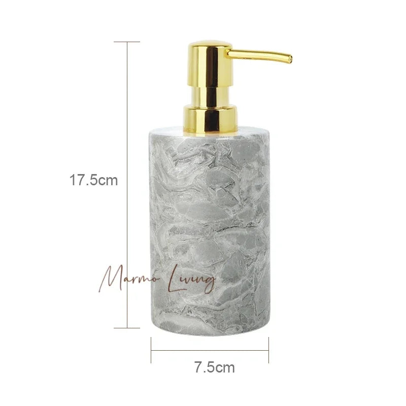Pitaya Flower Marble Bath Set