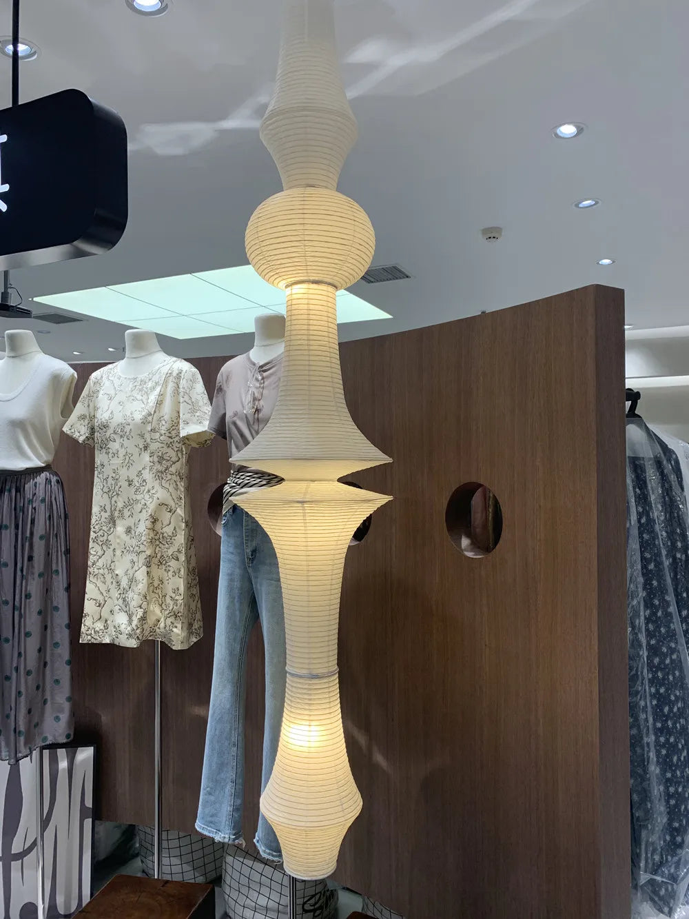 Wabi-Sabi Paper Pendant Chandelier