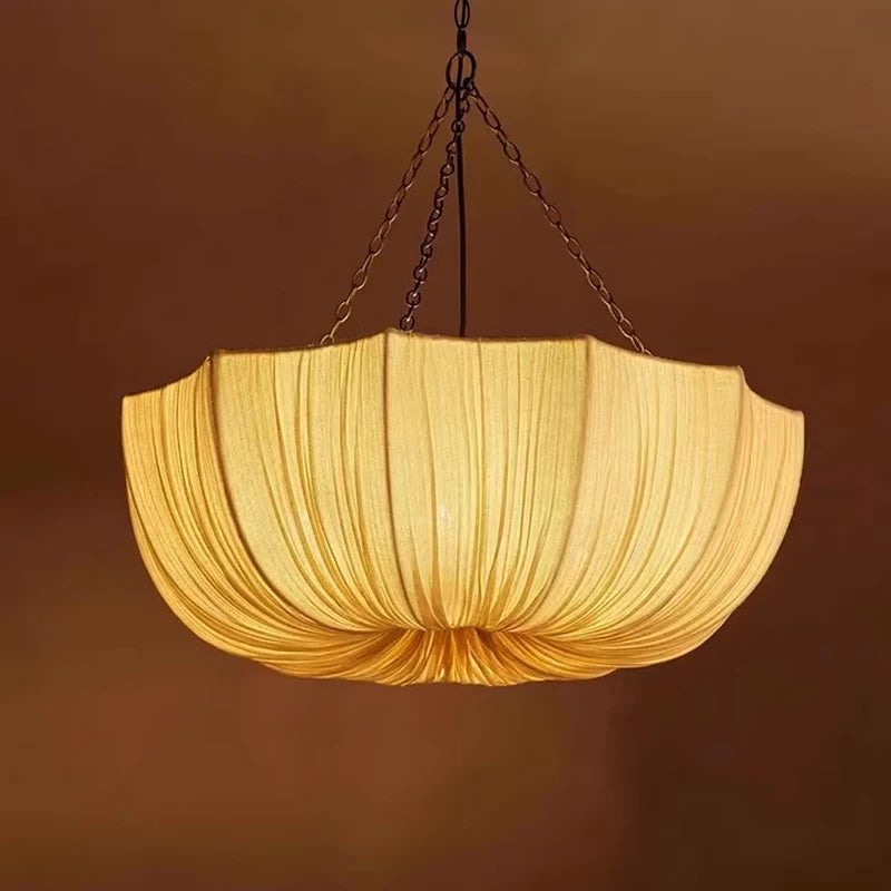 Wabi-Sabi Fabric Pendant Chandelier