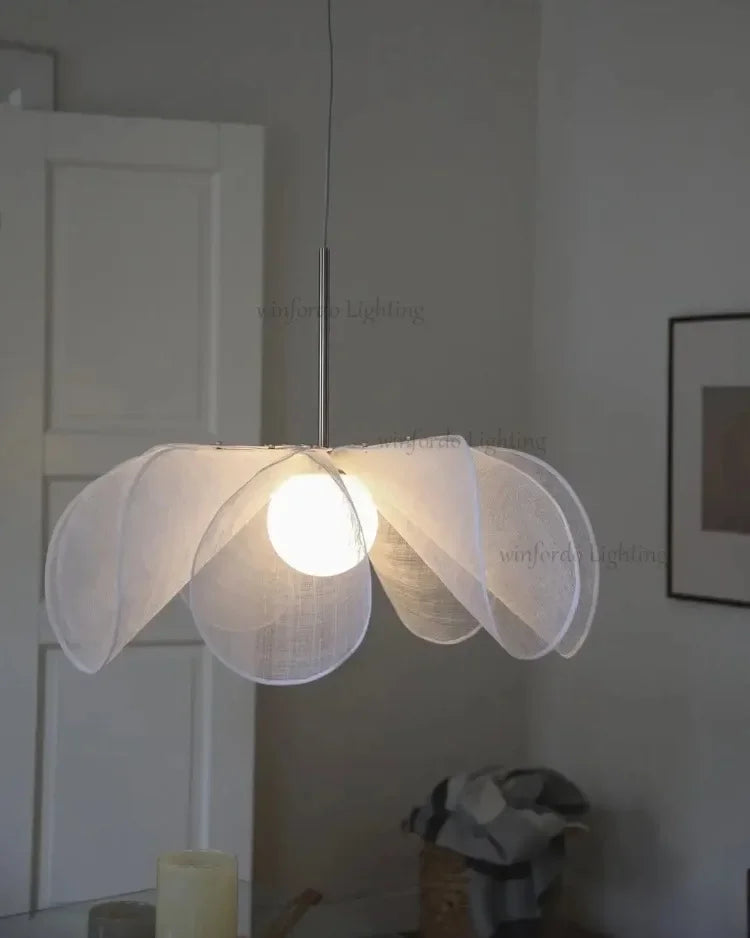 Wabi-Sabi Fabric Pendant Chandelier