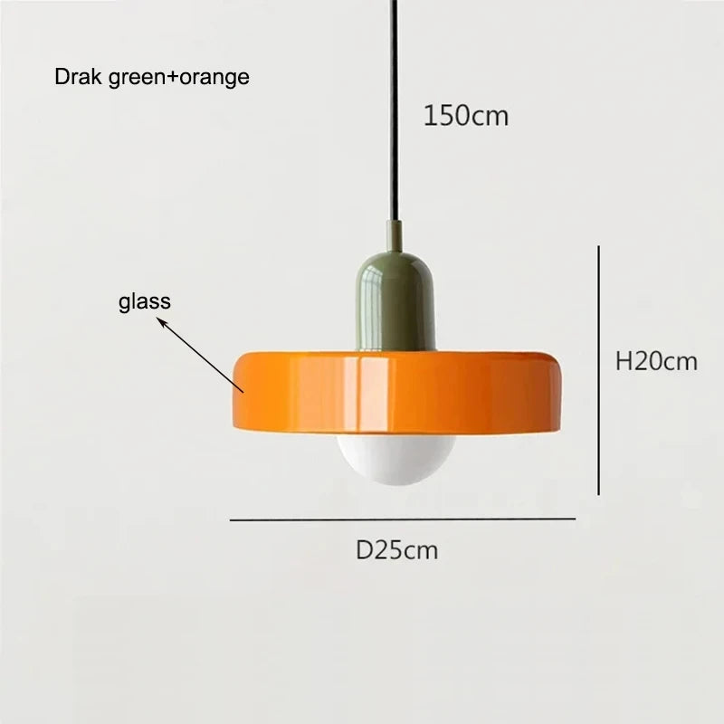 Bauhaus Glass Chandelier