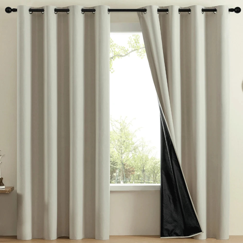 Modern Linen Blackout Curtain
