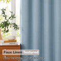 Modern Linen Blackout Curtains, 350cm