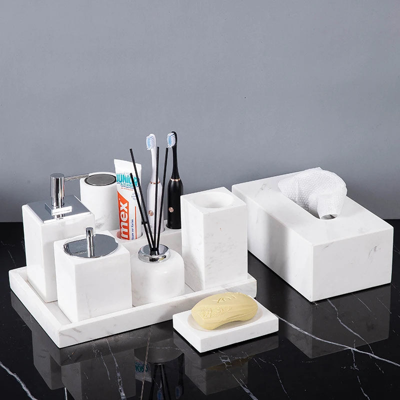 Volakos White Marble Set