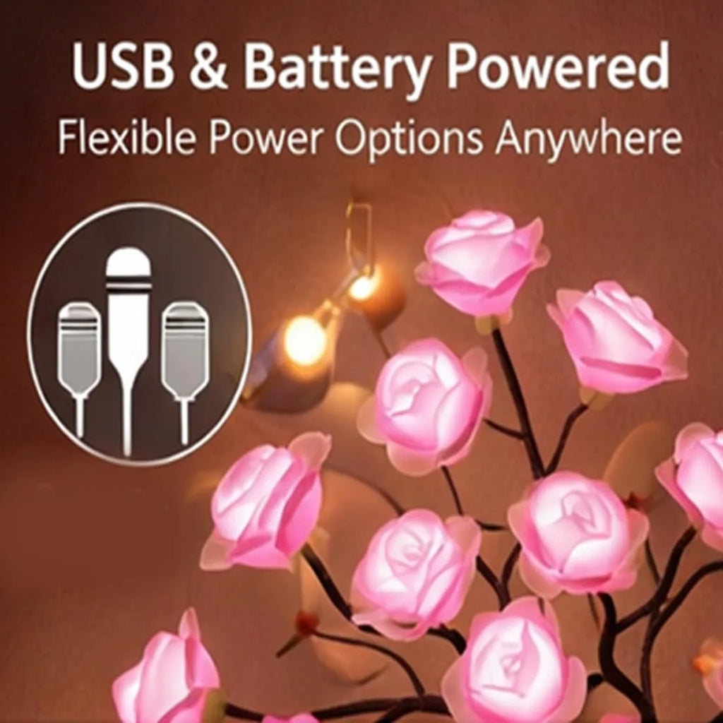 Color-Changing Rose Tree Lamp