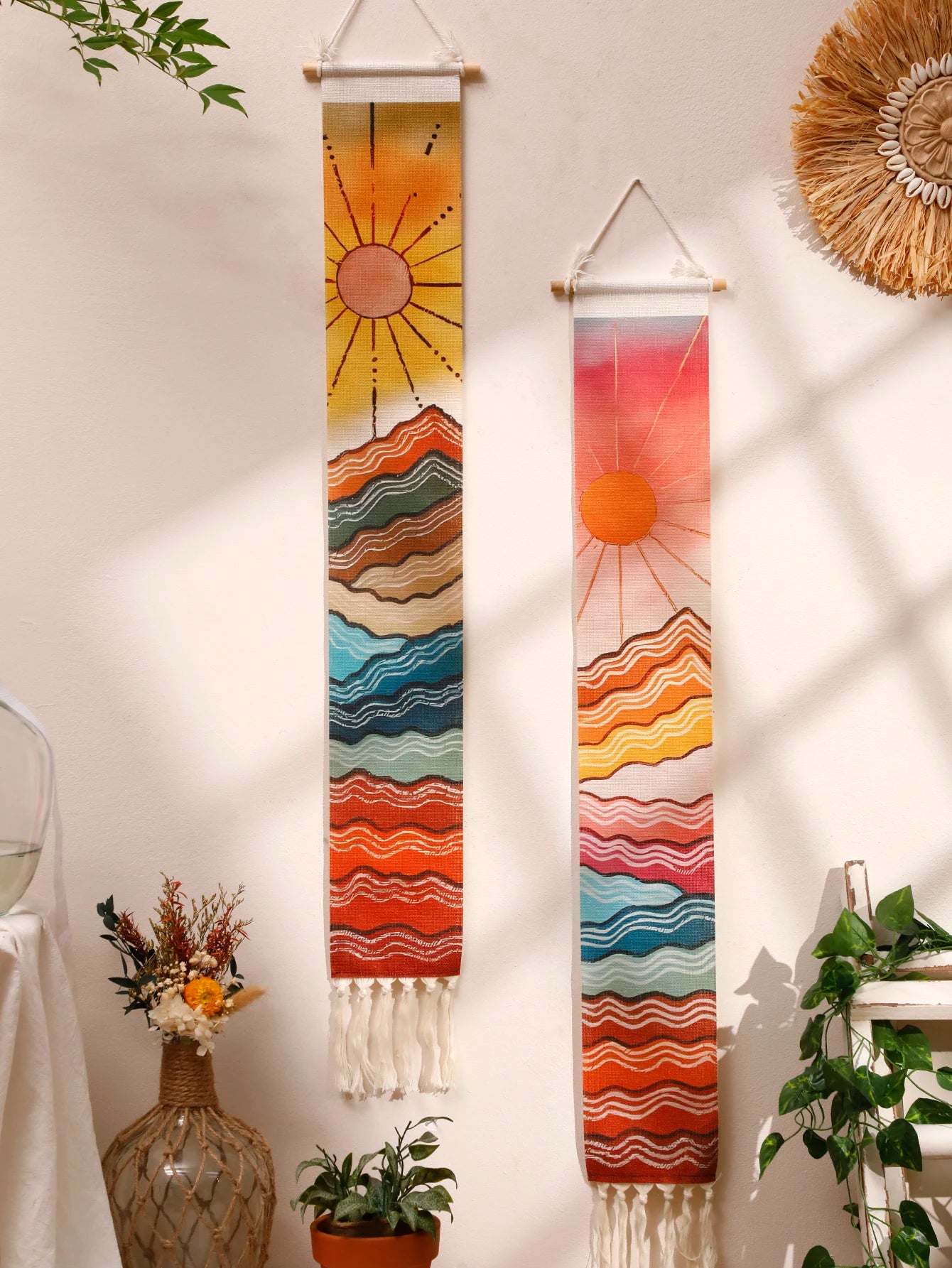 Sunset Macrame Tapestry