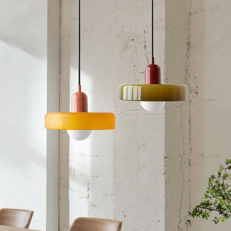 Bauhaus Glass Chandelier
