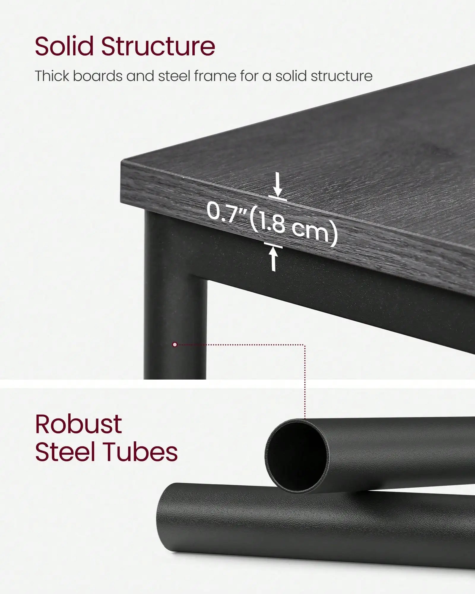 Slim Side Table Nightstand