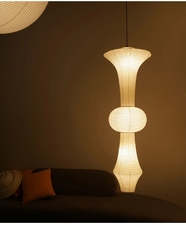 Wabi-Sabi Paper Pendant Chandelier