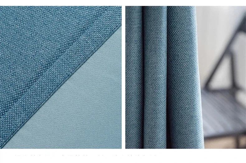 Modern Cotton-Linen Blackout Curtains, 310cm