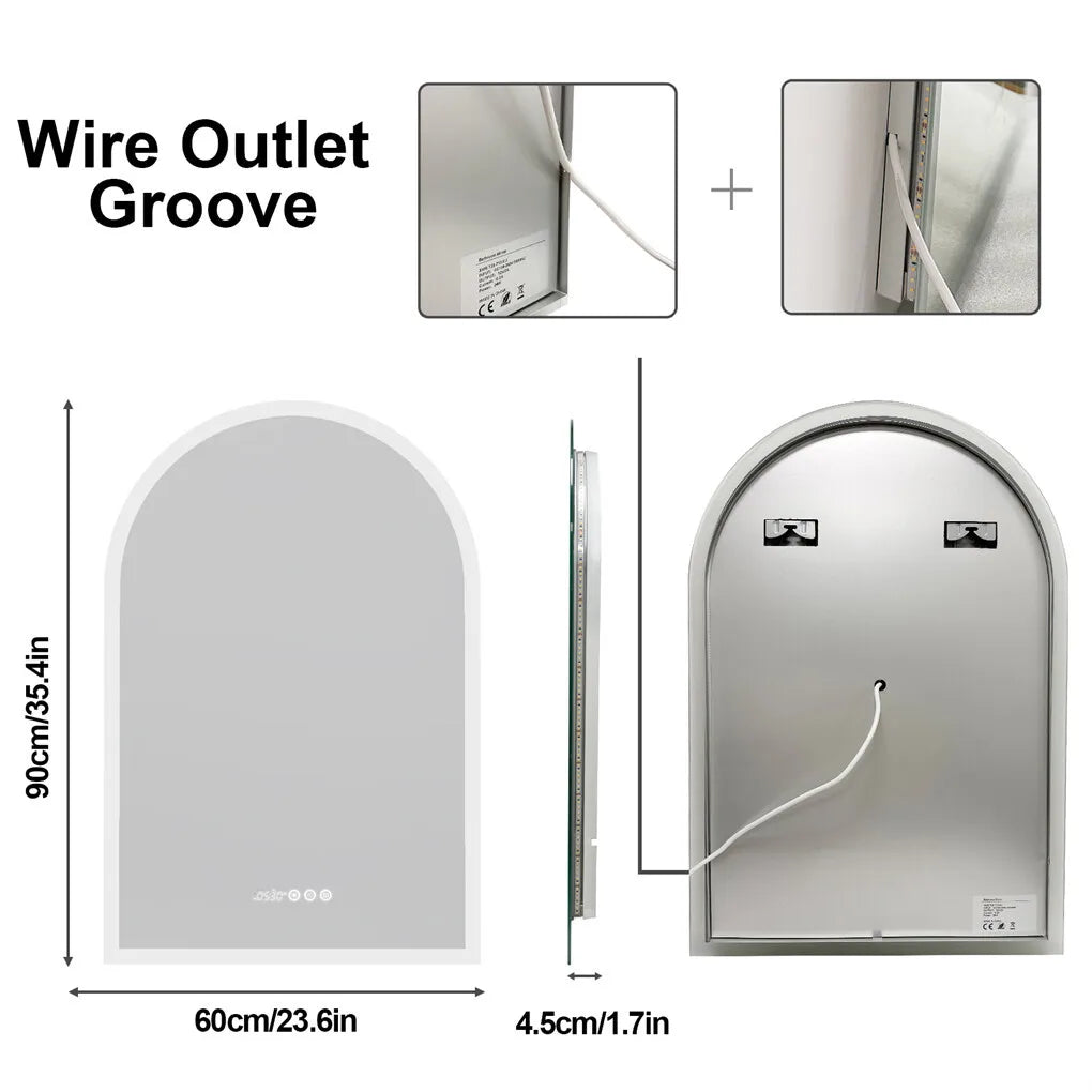 Arched LED Bathroom Mirror