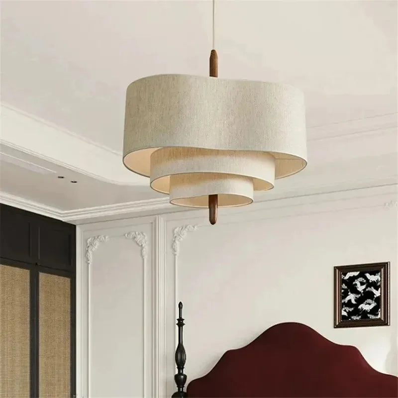 Wabi-Sabi Fabric Pendant Chandelier