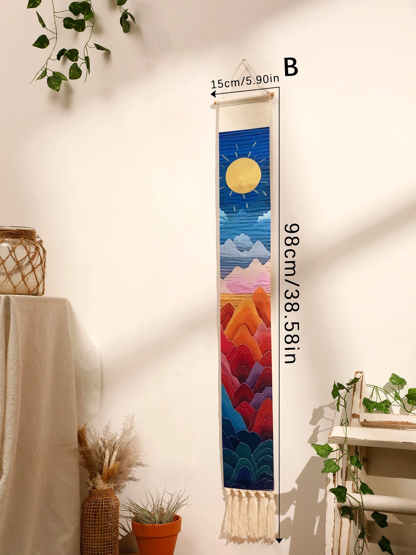 Sunset Macrame Tapestry