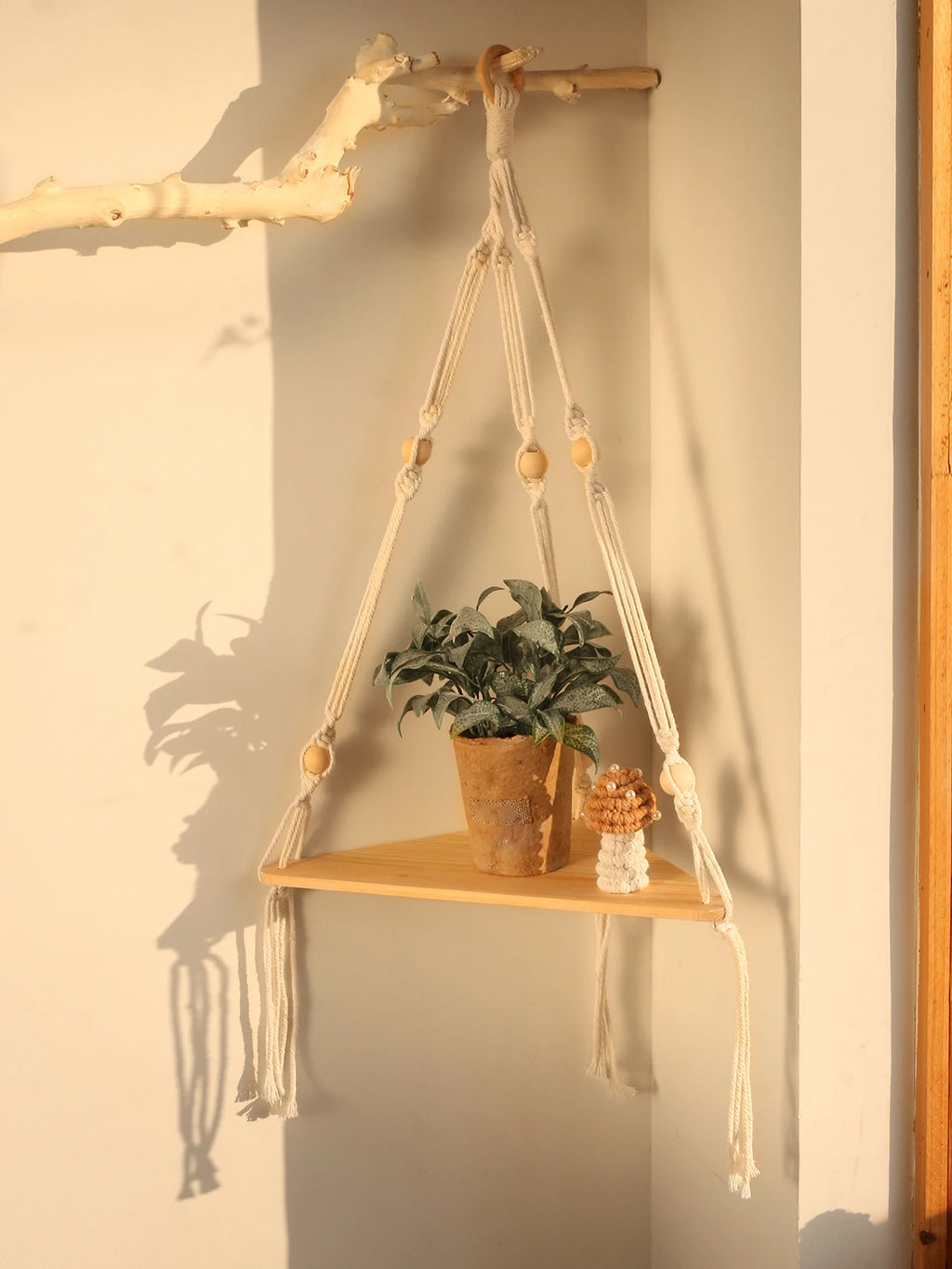 Floating Corner Wall Shelf