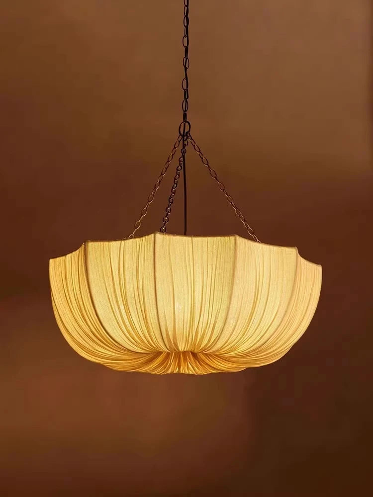Wabi-Sabi Fabric Pendant Chandelier