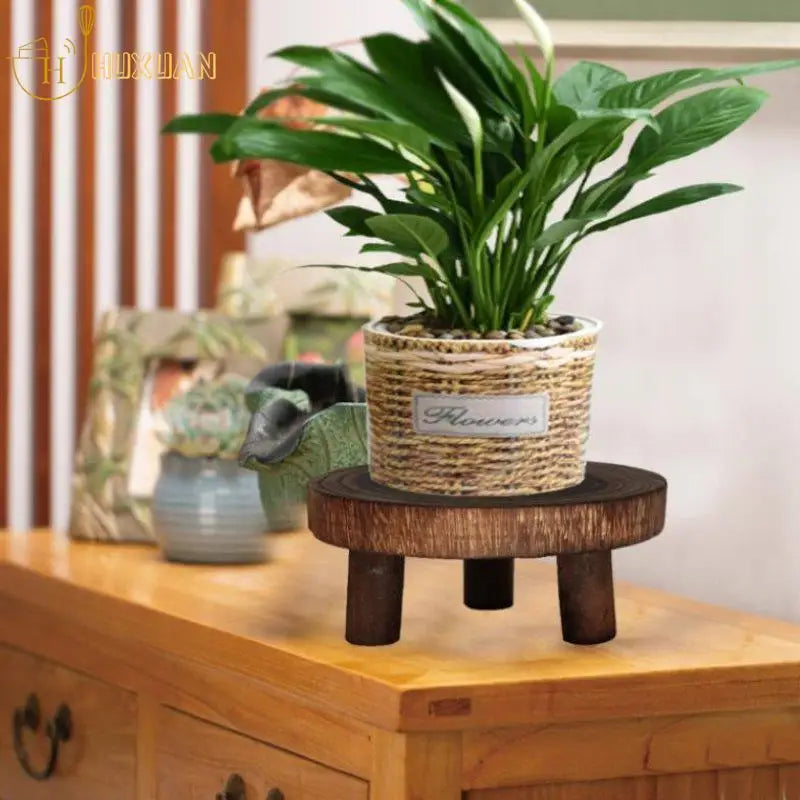 Wood Plant Stand