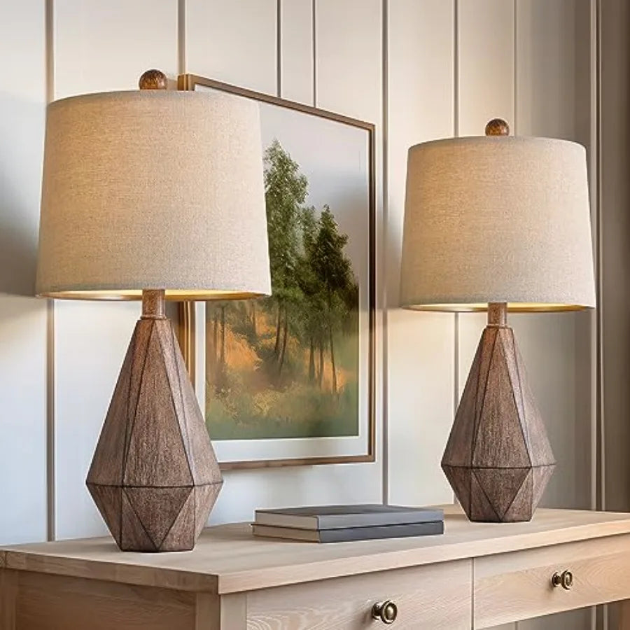 Farmhouse Table Lamp, Set of 2