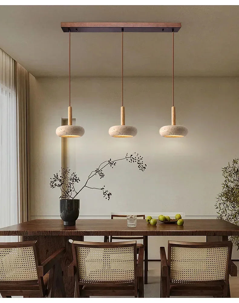 Wabi-Sabi Stone Pendant Lamp